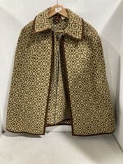 WELSH WOOLENS COAT YELLOW/BROWN SIZE M