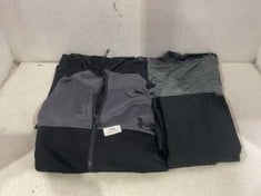 5 X ASSORTED ADULTS BRANDED CLOTHING TO INCLUDE MENS UNDER ARMOUR FITTED TRACKSUIT TOP IN GREY SIZE MEDIUM