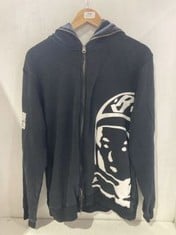 BILLIONAIRE BOYS CLUB GRAPHIC ZIP UP JACKET IN BLACK- SIZE L