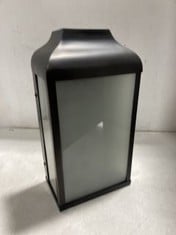 2X NKUKU RIAD OUTDOOR LANTERN - BLACK AND FROSTED - ONE SIZE - ITEM NO.RL0401 - RRP £195