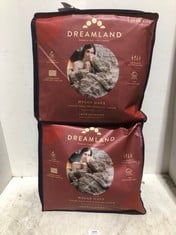 2 X DREAMLAND HYGGE DAYS LUXURY FAUX FUR WARMING THROW 120 X 160 CM