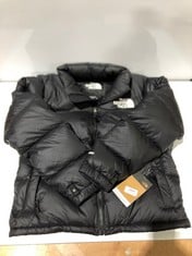 THE NORTH FACE BLACK PADDED COAT WITH HOOD - SIZE M