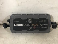 NOCO GB40 BOOST PLUS 1000A 12V ULTRASAFE PORTABLE LITHIUM JUMP STARTER - RRP £115