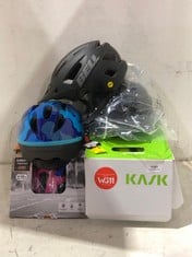 QTY OF ASSORTED BIKE HELMETS TO INCLUDE LEISURE HELMET IN PINK