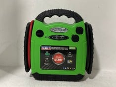 SEALEY 12V ROADSTART EMERGENCY JUMP STARTER 900 PEAK AMPS HI-VIS GREEN RS1312HV - RRP £146