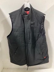 MILWAUKEE M12 BLACK HEATED PUFFER VEST M12HPVBL2-0 - SIZE XL