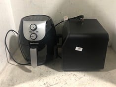 2 X ASSORTED KITCHEN ITEMS TO INCLUDE SALTER 7L DUAL AIR FRYER WITH DIVIDER