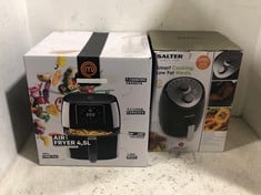 2 X ASSORTED KITCHEN ITEMS TO INCLUDE MASTERCHEF AIR FRYER 4.5 L