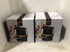 2 X MASTERCHEF 4.5L DIGITAL AIR FRYER BLACK