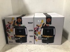 2 X MASTERCHEF 4.5L DIGITAL AIR FRYER BLACK