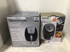 DAEWOO 4L AIR FRYER TO INCLUDE SALTER COMPACT HOT AIR FRYER