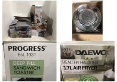 3 X ASSORTED ITEMS TO INCLUDE SALTER 3.5L SLOW COOKER WITH CHALKBOARD FINISH