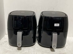 2 X MASTERCHEF 4.5L DIGITAL AIR FRYER BLACK