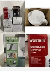 6 X ASSORTED KETTLES TO INCLUDE RUSSELL HOBBS TEXTURES WHITE KETTLE