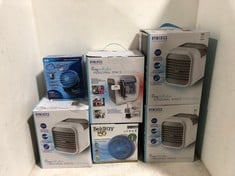 5 X ASSORTED ITEMS TO INCLUDE HOMEDICS MYCHILL PLUS PERSONAL SPACE COOLER 2.0