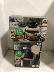 DAEWOO HEALTHY LIVING 4L AIR FRYER BLACK TO INCLUDE DAEWOO HEALTHY HALOGEN 17L AIR FRYER