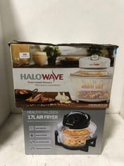 JML HALOWAVE 10.5L HALOGEN OVEN V0868 TO INCLUDE DAEWOO HEALTHY HALOGEN 17L AIR FRYER