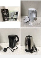 7 X ASSORTED KETTLES TO INCLUDE RUSSELL HOBBS TEXTURES BLACK KETTLE