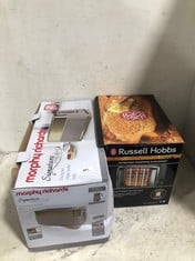 4 X ASSORTED KITCHEN ITEMS TO INCLUDE MORPHY RICHARDS SIGNATURE OPULENT 2 LONG SLOT 4-SLICE TOASTER GOLD