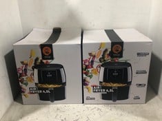 2 X MASTERCHEF 4.5L DIGITAL AIR FRYER BLACK