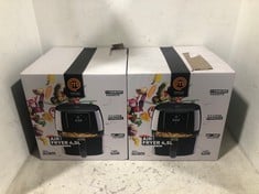 2 X MASTERCHEF 4.5L DIGITAL AIR FRYER BLACK