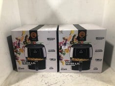 2 X MASTERCHEF 4.5L DIGITAL AIR FRYER BLACK