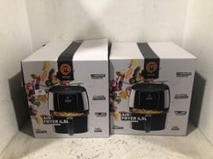 2 X MASTERCHEF 4.5L DIGITAL AIR FRYER BLACK