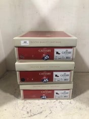 3 X CATESBY GALWAY TAN LEATHER BOOTS - SIZE 10