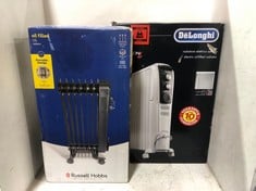 RUSSELL HOBBS 7 FIN ELECTRIC OIL FILLED RADIATOR TO INCLUDE DELONGHI DRAGON 4 ELECTRIC OIL FILLED RADIATOR