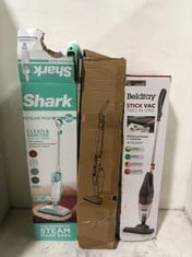 3 X ASSORTED ITEMS TO INCLUDE SHARK CLASSIC STEAM MOP S1000UK