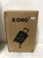 KONO BLACK 4 WHEEL SUITCASE