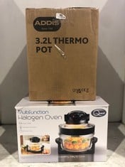 ADDIS 3.2L THERMO POT TO INCLUDE QUEST MULTIFUNCTION HALOGEN OVEN