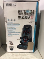 HOMEDICS SHIATSU MAX 2.0 BACK & SHOULDER MASSAGER WITH HEAT