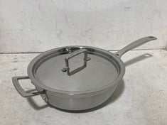 LE CREUSET 3-PLY STAINLESS STEEL NON-STICK 24CM CHEFS PAN