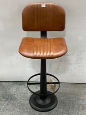 NKUKU NARWANA BAR CHAIR IN LEATHER - RRP £350