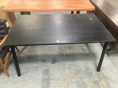 4 LEG WOODEN DINING TABLE BLACK