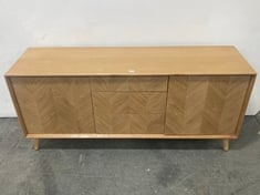 HERRINGBONE 2 DOOR 3 DRAW SIDE BOARD - RRP £397