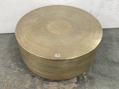 PUEBLO COFFEE TABLE ANTIQUE BRASS