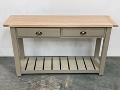 ETON CONSOLE TABLE IN SAGE GREEN