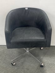 FEYNMAN SWIVEL CHAIR IN CHARCOAL