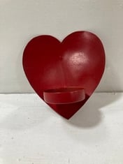 APPROX 48 X STONE THE CROWS HEARTS WALL T-LIGHT - RED - WIDTH 12CM - TOTAL RRP £240