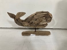 APPROX 36 X STONE THE CROWS SMALL WHALE ON PLINTH - LENGTH 30.5CMS - TOTAL RRP £1548