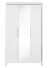 DAKOTA 3 DOOR MIRRORED WARDROBE IN WHITE - MD386 - RRP £270