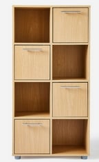 DAKOTA 2 X 4 CUBE STORAGE UNIT IN OAK EFFECT - MD430 - RRP £92