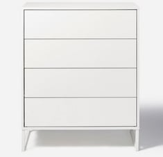 2 X BEDE SMALL CHEST OF DRAWERS WHITE - ZG256 - TOTAL RRP £268