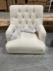 JULIPA MAE ACCENT ARMCHAIR WHITE - XG3248 - RRP £119