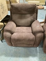 LA-Z-BOY WINCHESTER POWER RECLINER ARMCHAIR IN CHOCOLATE FABRIC - RRP £949