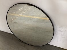 JOHN LEWIS SCANDI METAL ROUNF WALL MIRROR 80CM IN BLACK £155