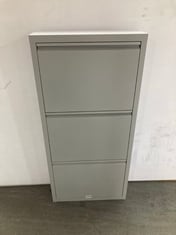 JOHN LEWIS FOLD OUT 3 TIER SHOE RACK IN GREY