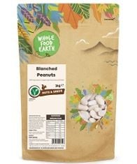 QTY OF ITEMS TO INCLUDE X22 ASSORTED WHOLEFOOD EARTH BAGS TO INCLUDE WHOLEFOOD EARTH BLANCHED PEANUTS 3 KG | GMO FREE | NATURAL | HIGH FIBRE | SOURCE OF PROTEIN, WHOLEFOOD EARTH CRYSTALISED GINGER 12